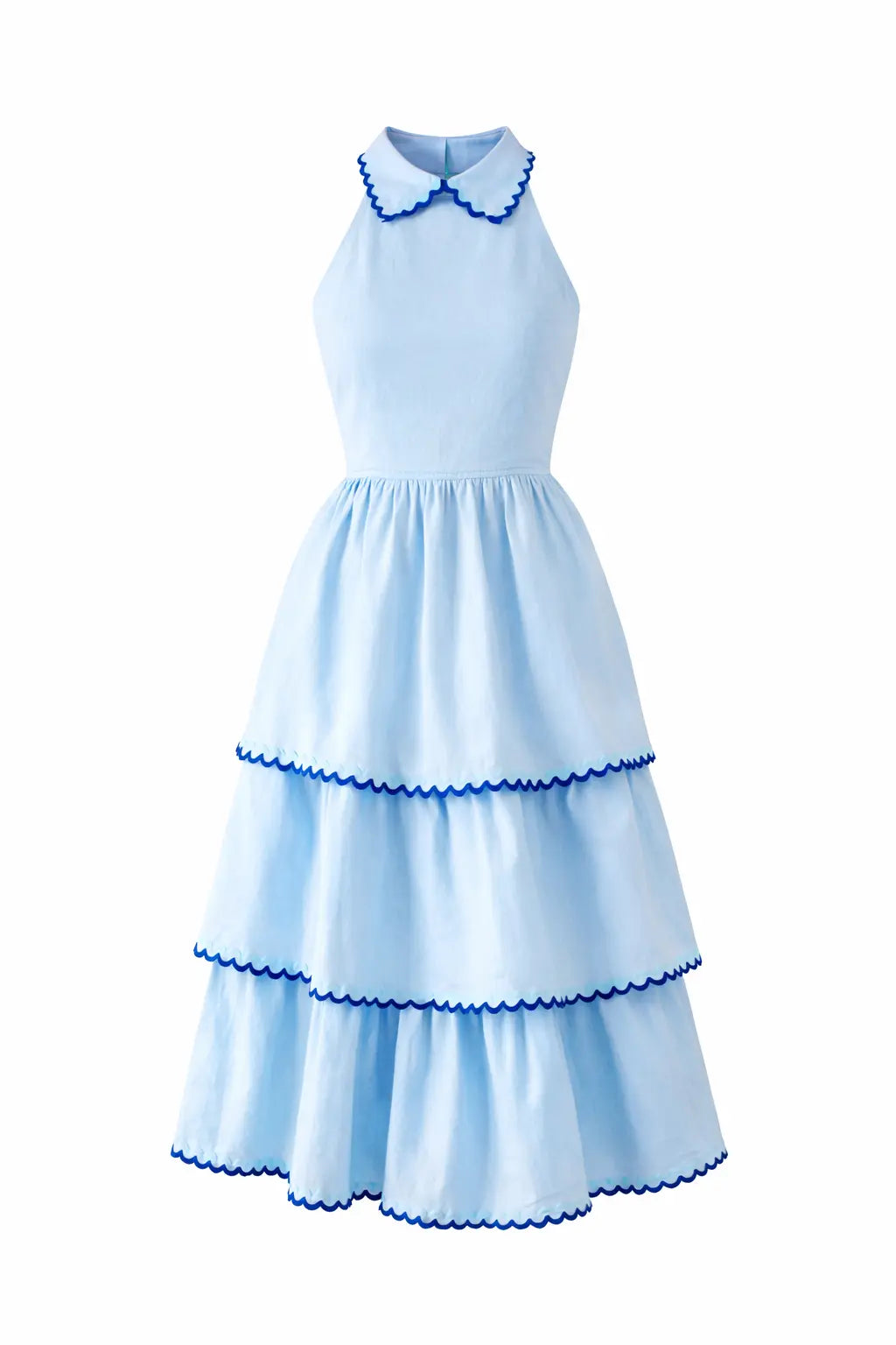 Linen Maxi Tiered Dress